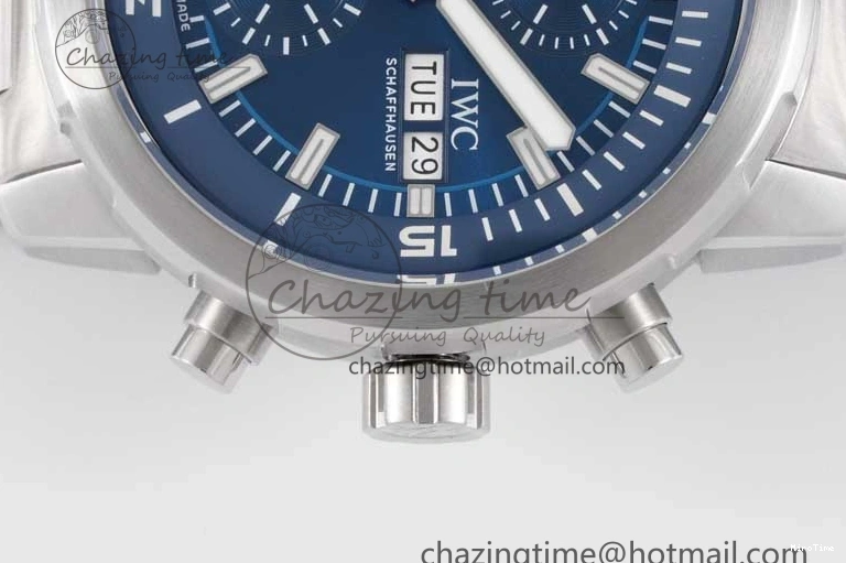 MIROTIME 0123 Aquatimer Chrono SS V6SF 1:1 Best Edition Blue Dial on SS Bracelet A Modern 7032